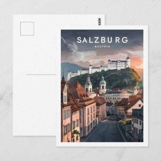 ザルツブルクオーストリアフェスティバルトラベルプレイス ポストカード (正面/裏面)