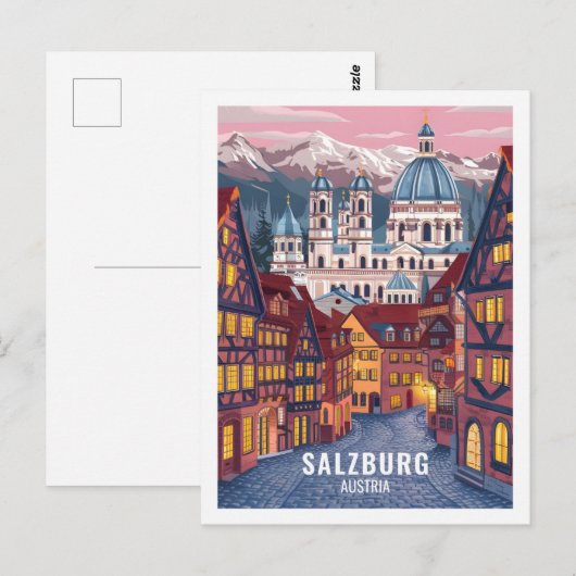 ザルツブルクオーストリアフェスティバルトラベルプレイス ポストカード (正面/裏面)