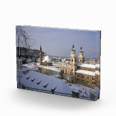 ザルツブルク大聖堂オーストリアホリデーカードポスター フォトブロック (右)