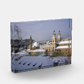 ザルツブルク大聖堂オーストリアホリデーカードポスター フォトブロック (左)