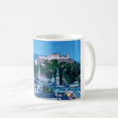ザルツブルク都市、オーストリア コーヒーマグカップ (正面右)