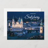 ザルツブルク・オーストリアポストカード名勝からの挨拶 ポストカード (正面/裏面)
