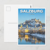 ザルツブルク・オーストリア旅行冬 ポストカード (正面/裏面)