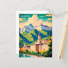 ザルツブルク・オーストリア旅行 シーズンポストカード