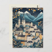 ザルツブルク・オーストリア旅行 ポストカード (正面/裏面)