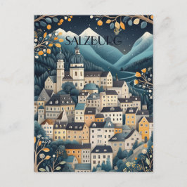 ザルツブルク・オーストリア旅行 ポストカード