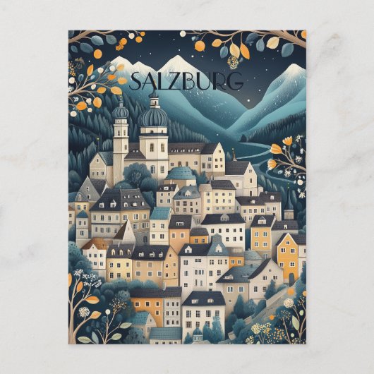 ザルツブルク・オーストリア旅行 ポストカード (正面)