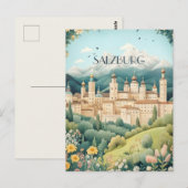 ザルツブルク・オーストリア旅行 ポストカード (正面/裏面)