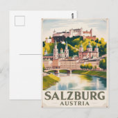 ザルツブルク オーストリア 旅行 絵画 ポストカード (正面/裏面)