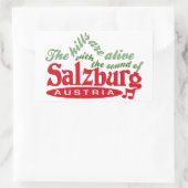 ザルツブルグのステッカー 長方形シール (バッグ)