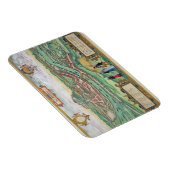 ザルツブルグの地図， 'Civitates Orbis Terrarum'から マグネット (右側)