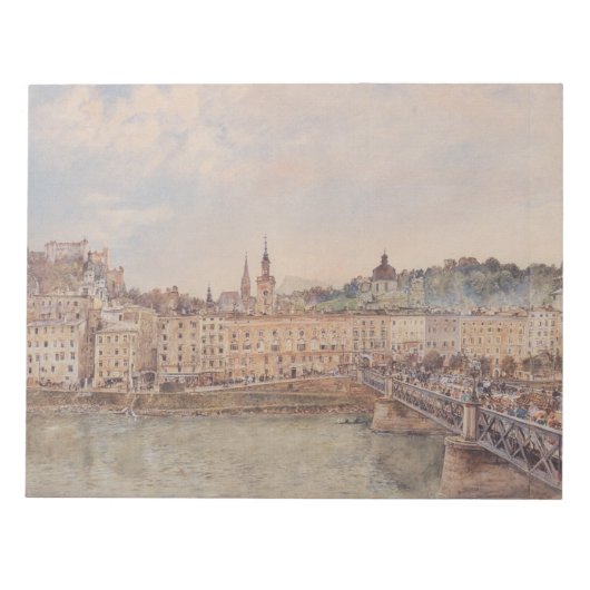 ザルツブルグの見解(Rudolf von Alt著) ノートパッド (正面)