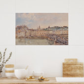 ザルツブルグの見解（Rudolf von Alt著） ポスター (キッチン)