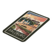 ザルツブルグオーストリアイラストレーショントラベルアートヴィンテージ マグネット (左側)