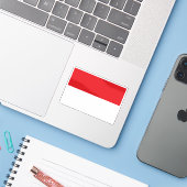 ザルツブルグ州国旗、オーストリア シール (ノートパソコンとiPhone)