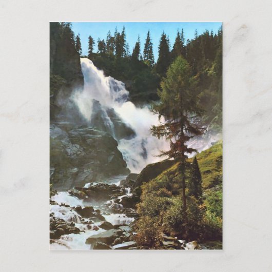 ザルツブルグ、オブレバークリムラーワッセルファル ポストカード (正面)