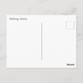 ザルツブルグ、オーストリアイラストレーション葉書 ポストカード (裏面)