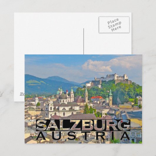 ザルツブルグ ポストカード (正面/裏面)