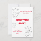ザルノックのクリスマスパーティ招待状 招待状 (正面)