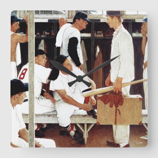 ザルーキー スクエア壁時計 (正面)