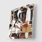 ザルーキー スクエア壁時計 (傾斜)