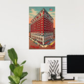 ザルーズベルトホテルヴィンテージポスター ポスター (ホームオフィス)