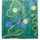 ザルートカオスバイヒルマafクリント シャワーカーテン (正面)