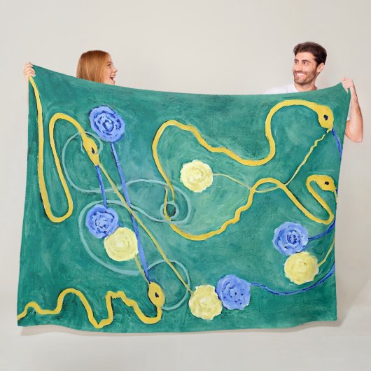 ザルートカオスバイヒルマafクリント フリースブランケット (インサイチュ)