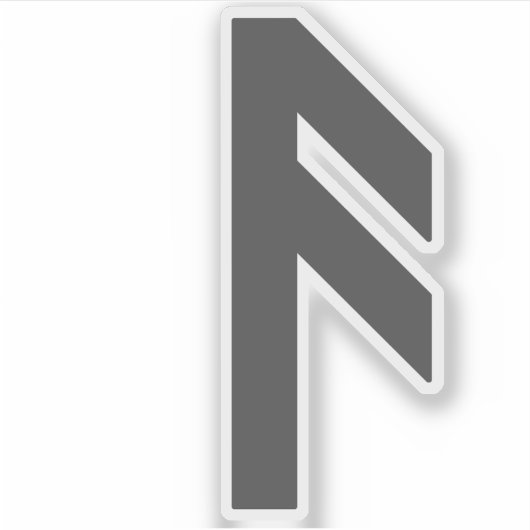 ザルーン・アンズ（灰色） シール (正面)