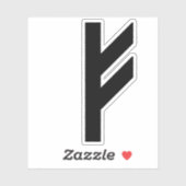 ザルーンFehu(黒) シール (シート)