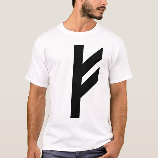 ザルーンFehu（黒） Tシャツ (正面)
