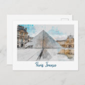 ザルーヴルパリフランスレトロヴィンテージトラベル ポストカード (正面/裏面)