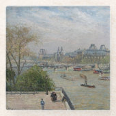 ザルーヴル春カミーリピサロ ガラスコースター (正面)