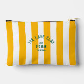 ザレイククラブクレストイエロー航海のストライプ アクセサリーポーチ (裏面)