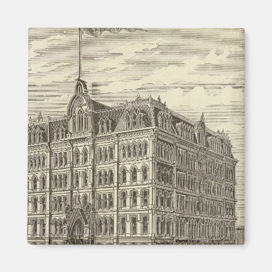 ザレイクサイド建物、シカゴ マグネット (正面)