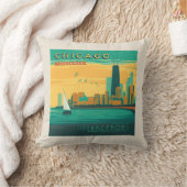 ザレイクフロント |イリノイ州シカゴ クッション (ブランケット)