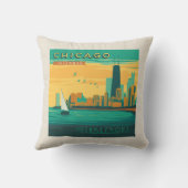 ザレイクフロント |イリノイ州シカゴ クッション (裏面)