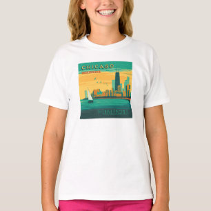 ザレイクフロント イリノイ州シカゴ Tシャツ