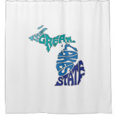 ザレイク素晴らしス州ミシガン シャワーカーテン (正面)