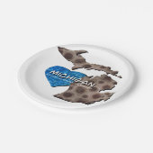 ザレイク素晴らしス |塩なし、サメなし、心配なし ペーパープレート (アングル)