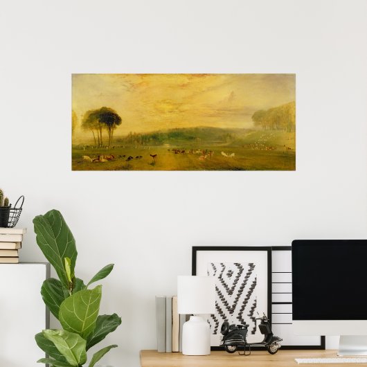 ザレイク、ペトワース:夕日、戦うバックス ポスター (ホームオフィス)