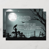 ザレイベンポーハローウィンパーティ招待状 招待状 (正面/裏面)