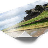 ザレインストーン、ブラックストーンのエッジ フォトプリント (角)