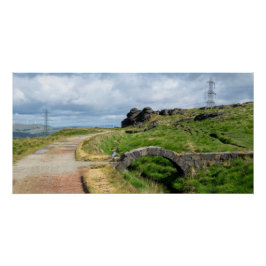 ザレインストーン、ブラックストーンのエッジ ポスター