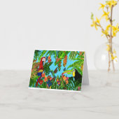 ザレインフォレスト空白のグリーティングカード カード (黄色い花)