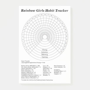 ザレインボーガールズクッショントラッカー ポストイット