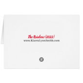 ザレインボーノーテカード (裏面横)