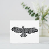 ザレイヴンバイエドガー・アラン・ポータイポグラフィポストカード ポストカード (スタンド正面)