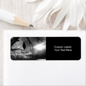 ザレイヴンラベル – NevermoreサンビームズツリーB&W ラベル (インサイチュ)