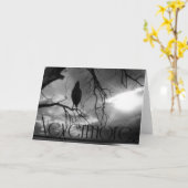 ザレイヴン – ネバーモアサンビーム&ツリーB&W カード (黄色い花)